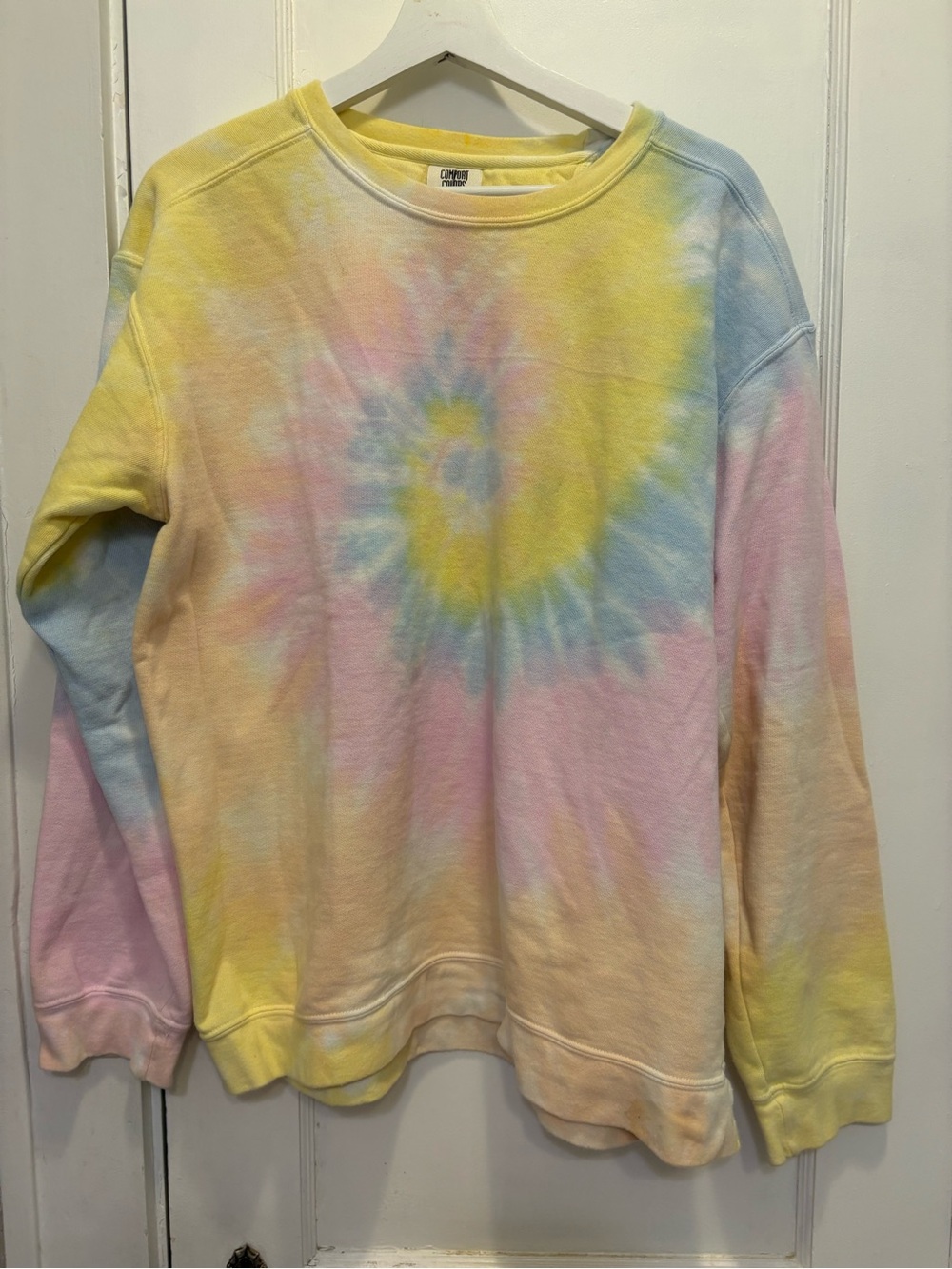 Comfort Colors Tie-Dye Pastel Crewneck Sweatshirt